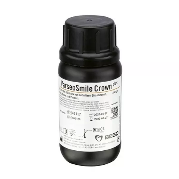 VarseoSmile Crown plus - фотополимерная смола для коронок, цвет A1, 250 г