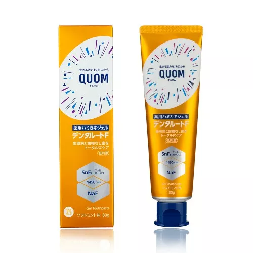 Quom Dental Root F зубная паста гель, бережный уход для полости рта
