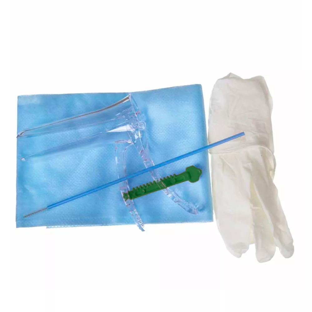 Набор гинекологический Юнисет, размер №3 (L) (зеркало по Куско прозрачное, салфетка 40*60см, щитощетка, перчатки) стерильный