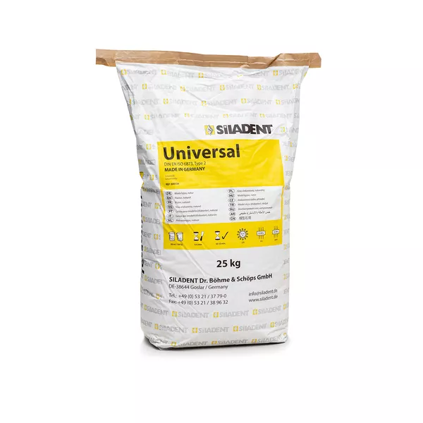 Universal - алебастровый гипс, цвет натурально-белый, класс 2, 25 кг
