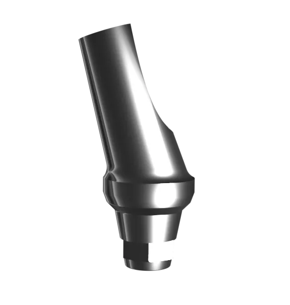 Абатмент титановый угловой 17°, совместим с Neobiotech (1.0 мм) с винтом