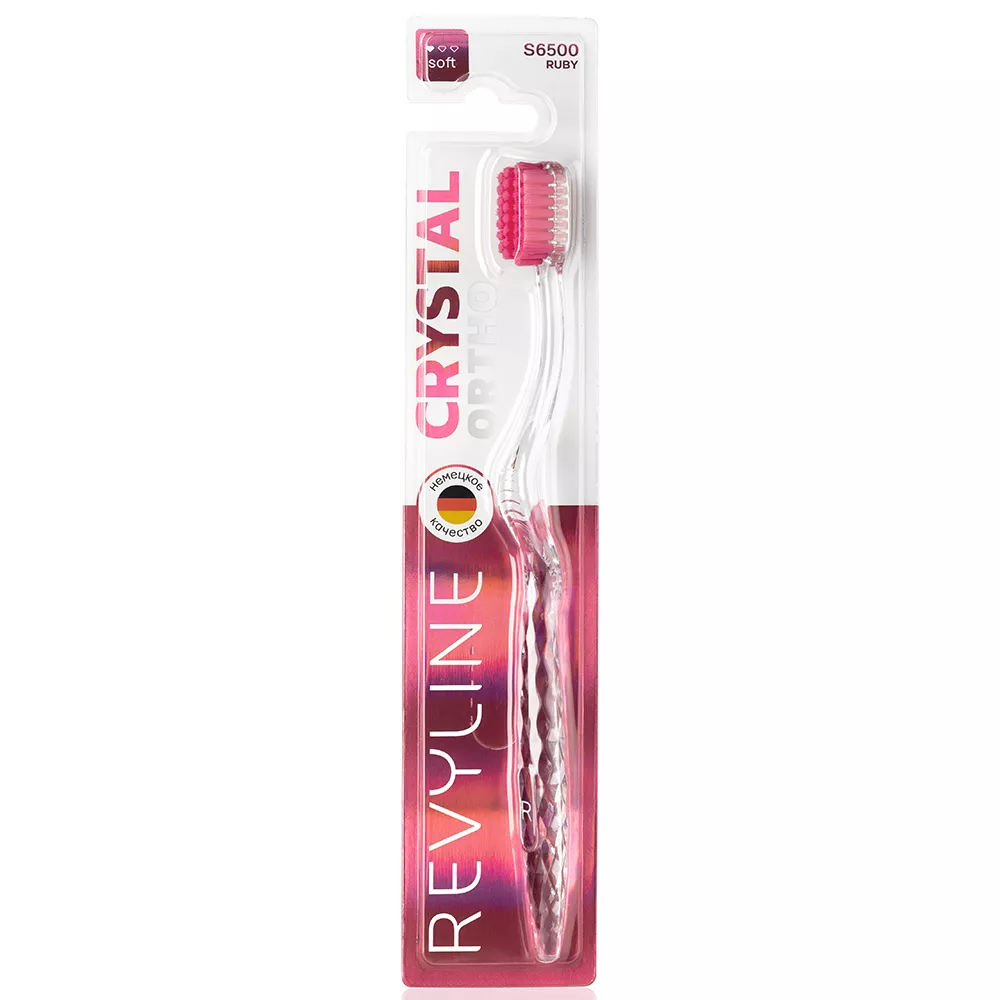 Зубная щетка Revyline S6500 Crystal Ortho Ruby