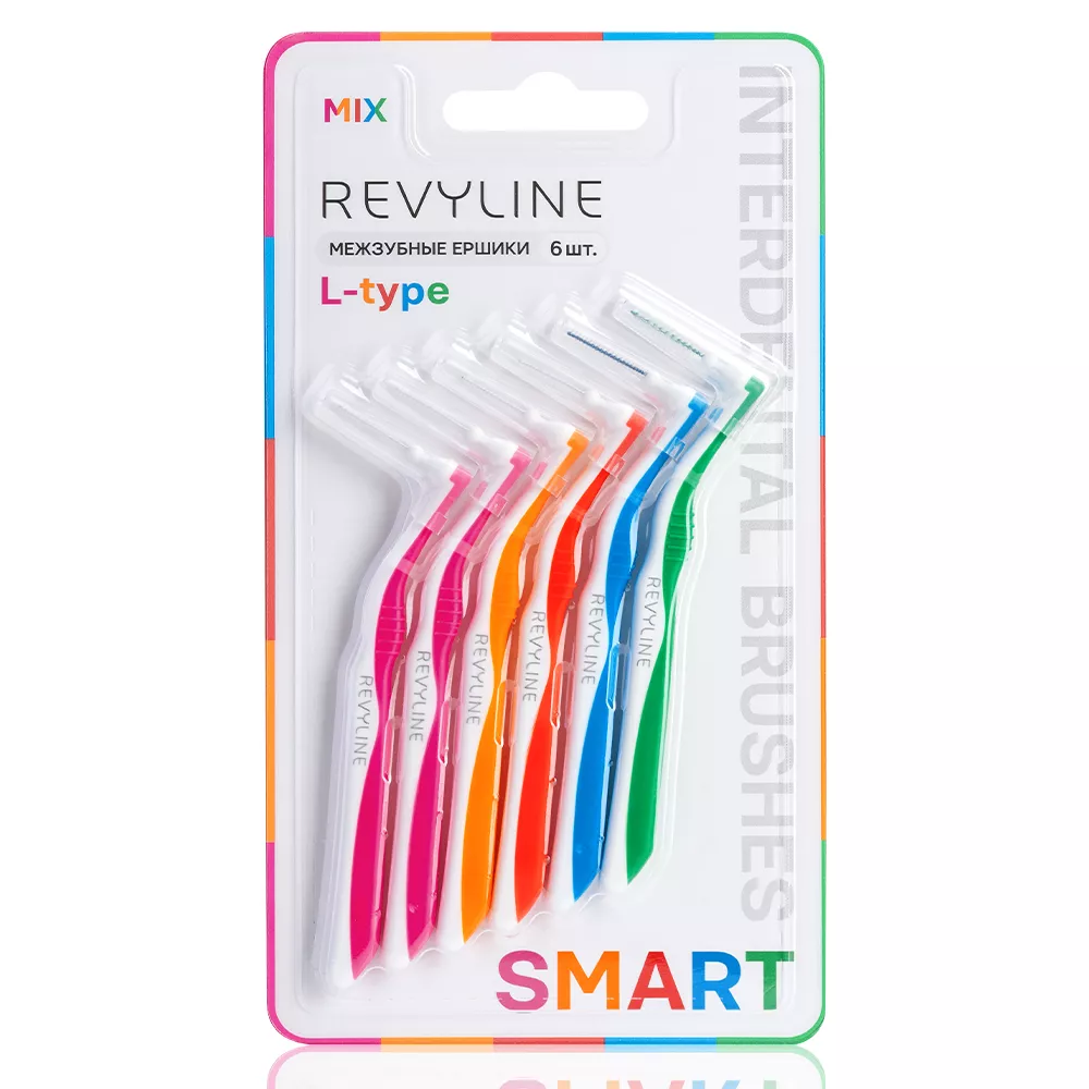 Ершики межзубные Revyline Smart L-type, MIX, 6 шт.