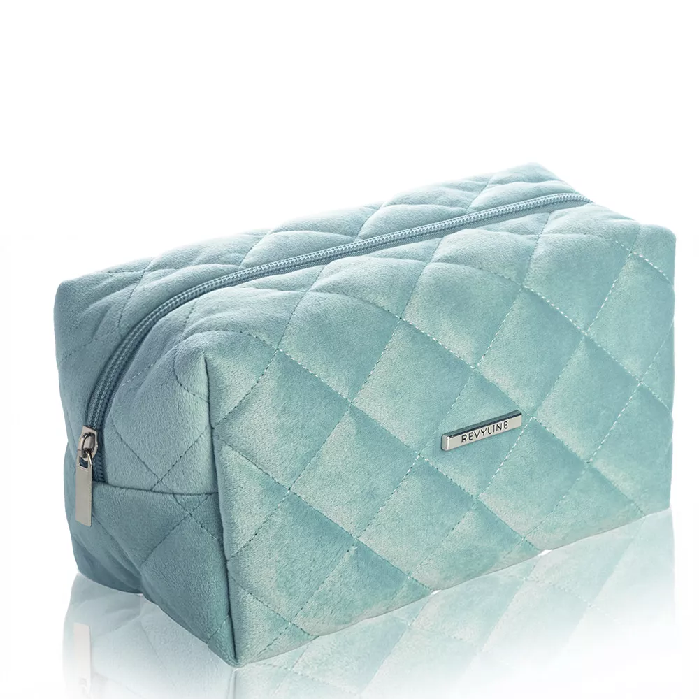 Косметичка дорожная вельветовая Revyline, голубая
