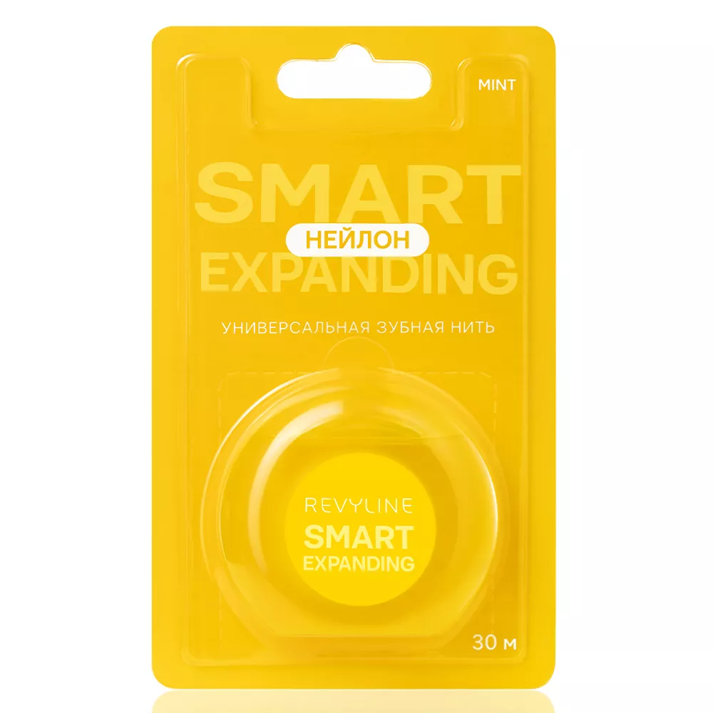 Зубная нить Revyline 840D Expanding floss нейлон, вощеная, 30 м