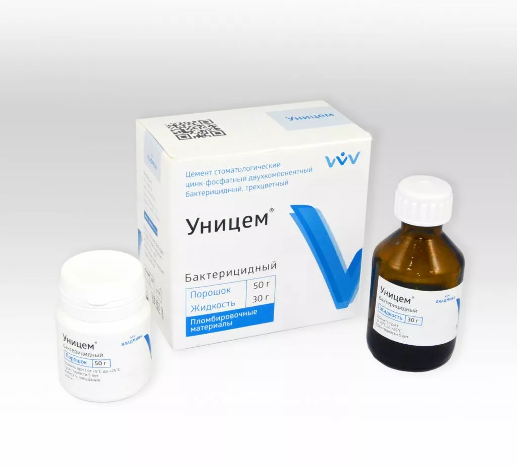 Цемент Уницем бактерицидный (50 г + 30 мл)