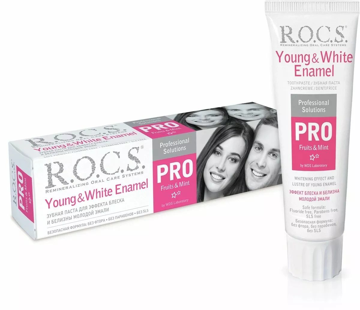 Зубная паста рокс PRO Young & White Enamel 135г