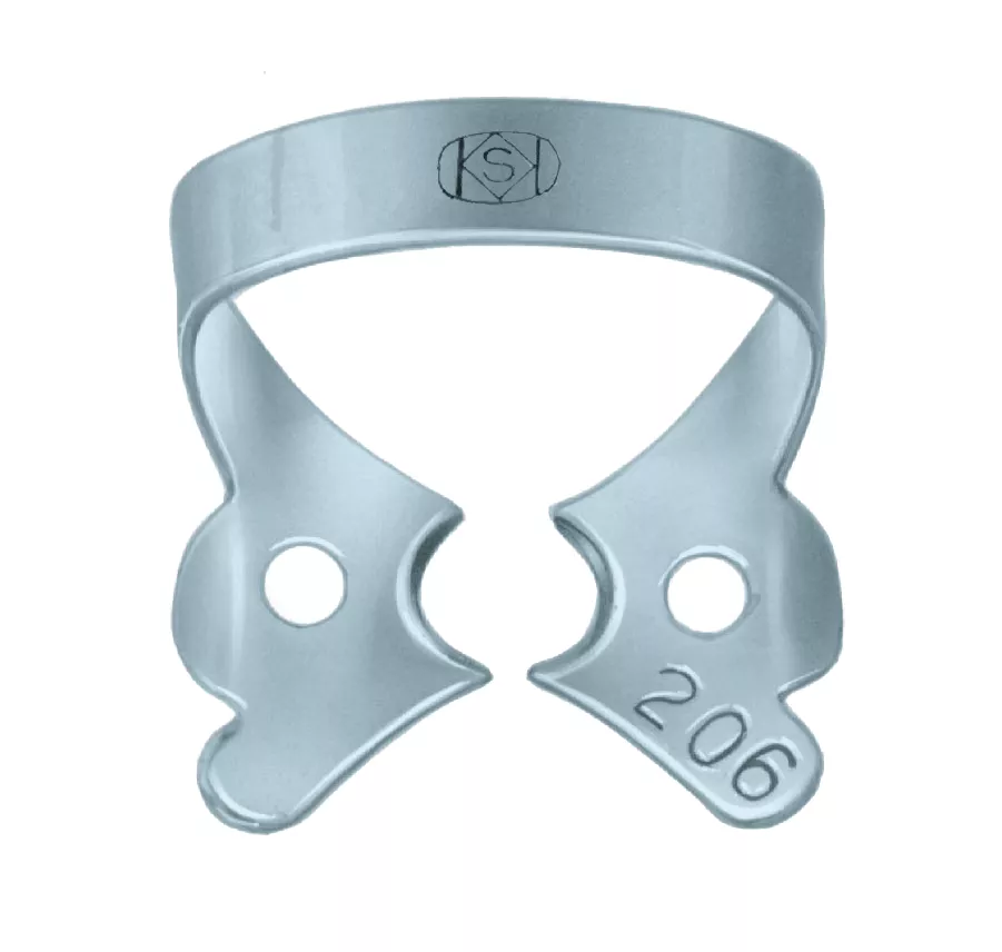 Клампы для раббердама rubber dam clamp 206 black (черное покрытие) , dentech, япония (1шт.)