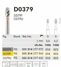 Боры твердосплавные, HMD0379 023 FG 314, 5 шт. meisinger