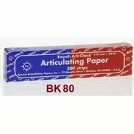 Артикуляционная бумага BK 80, 40 мкм., синяя/красная, 200 листов bausch-baus