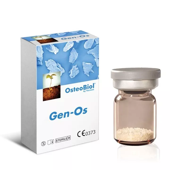OsteoBiol Gen-Os.  1 флакон  1,0 гр. Костные гранулы с коллагеном.  Гранулы 0,25-1 мм.  Свиная
