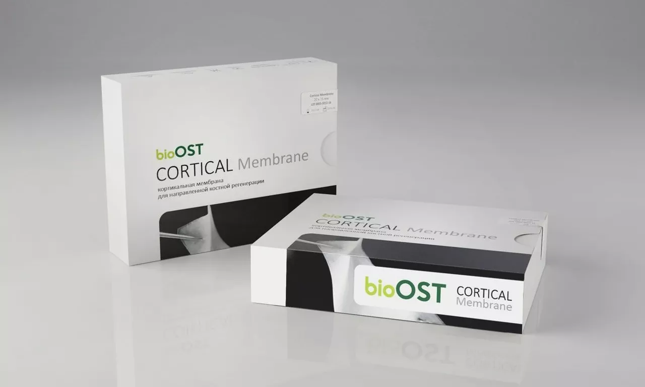 BioOst Cortical Membrane. Кортикальная мембрана.  25x25 мм  0,2 мм
