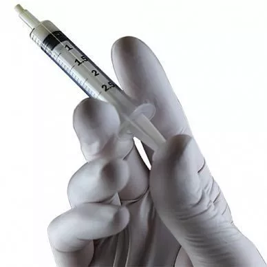 OsteoBiol Gel 40.  1 шприц  0.5 см3.  Костный гель с коллагеном.  Гранулы до 0,30 мм.  Конский