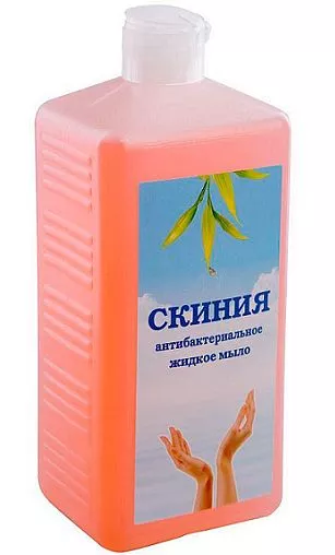 Жидкое антибактериальное мыло Скиния, 1 л.