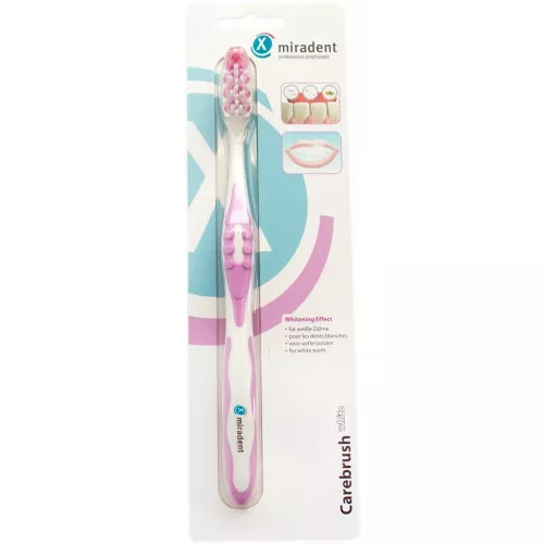 Miradent Carebrush White/Pink - зубная щётка бело-розовая