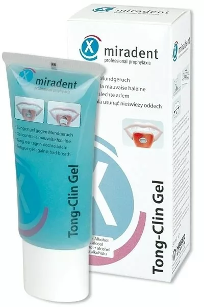 Miradent Tong Clin Set - набор д/чистки языка, щётка + гель смягчающий