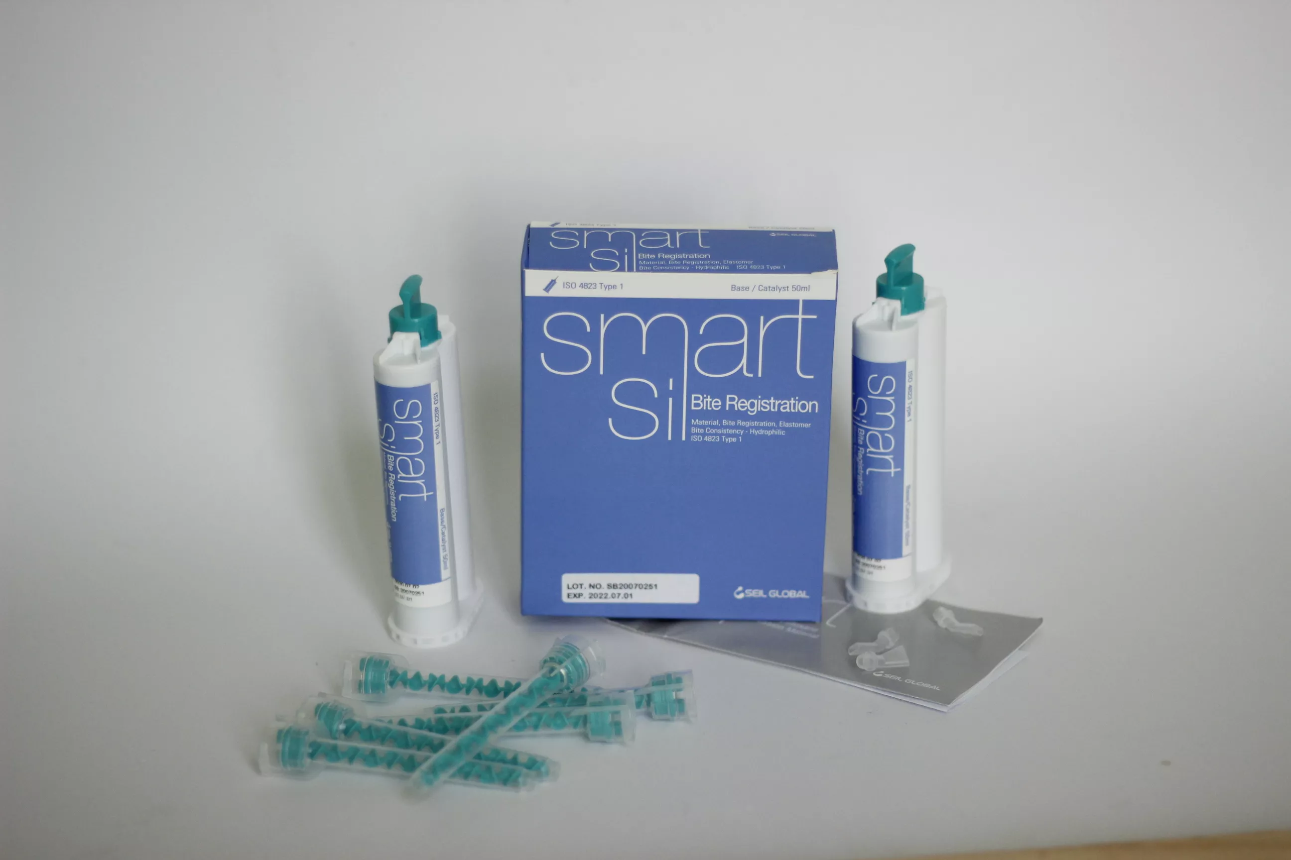 Слепочная масса для регистрации прикуса Smart Sil Bite Registration 50мл*2 картриджа