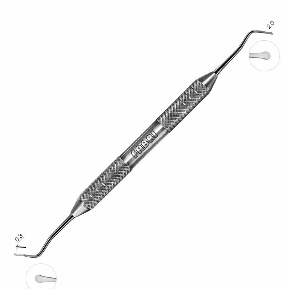 1326F-Укладчик ретракционной нити (Пакер)  2mm. Эргономичная ручка  10mm