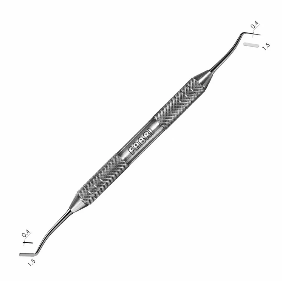 1329F-Малая двухсторонняя гладилка-пакер. Эргономичная ручка  10mm