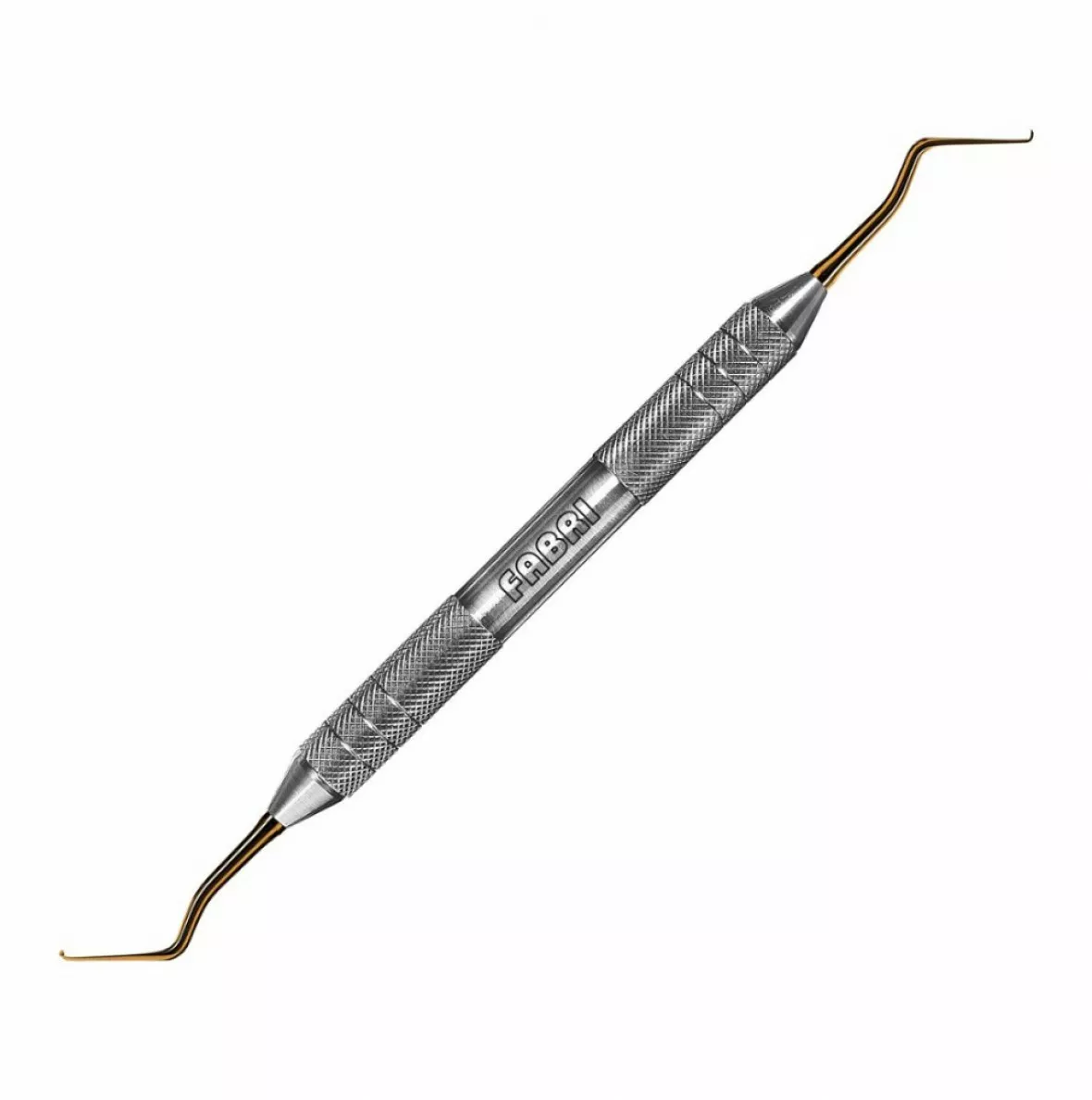 1708F TiN-Инструмент в форме мотыги для мезиальных поверхностей моляров. Эргономичная ручка  10mm. Покрытие Gold