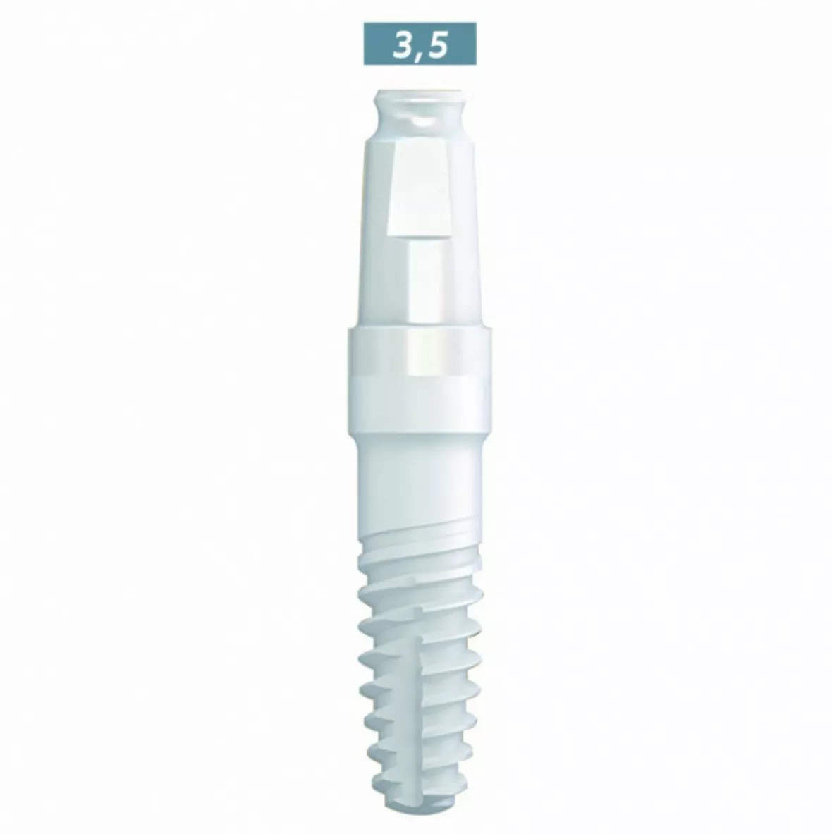 whiteSKY zirconium - цирконевый имплантат стоматологический (однокомпонентный), SKY3510C,  3.5 мм, L 10 мм