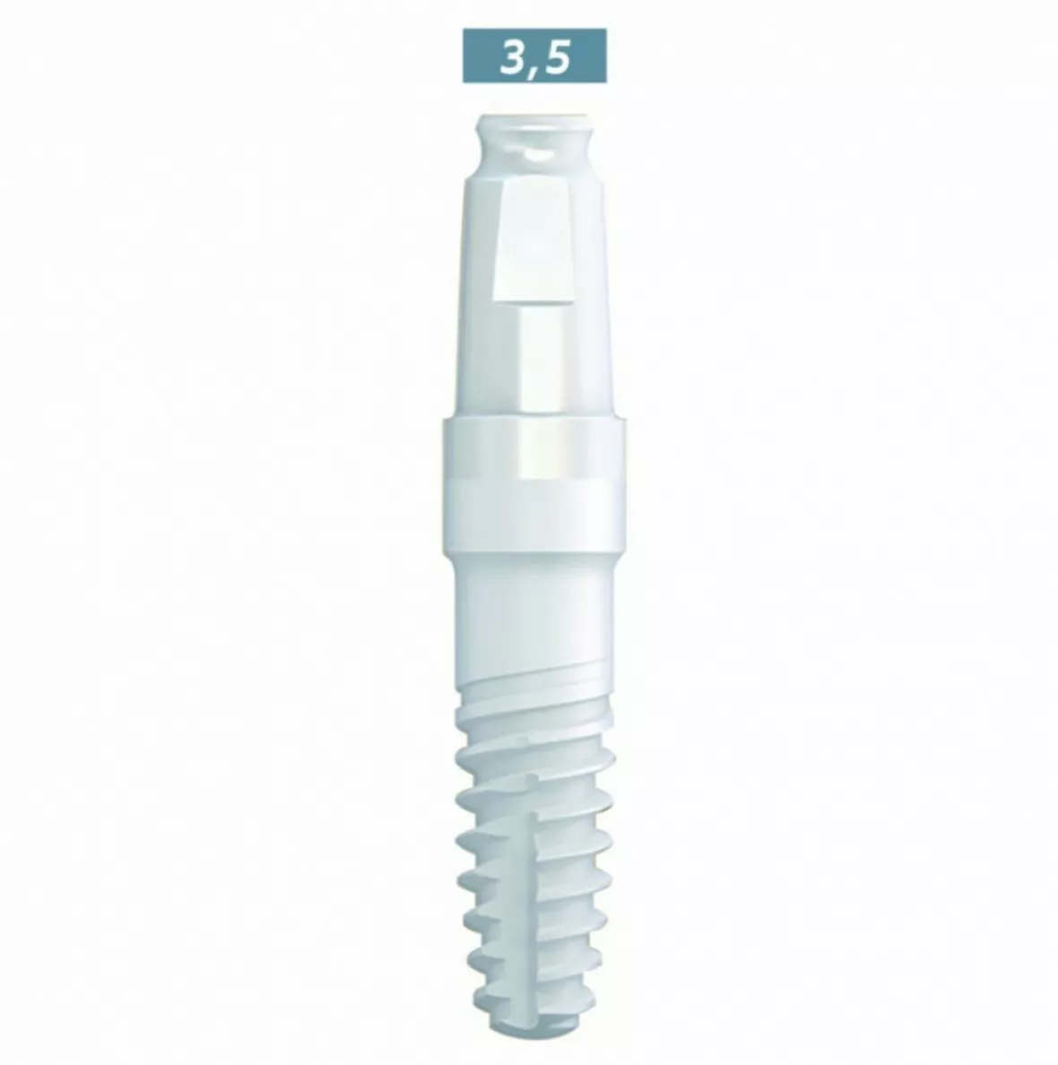 whiteSKY zirconium - цирконевый имплантат стоматологический (однокомпонентный), SKY3514C,  3.5 мм, L 14 мм