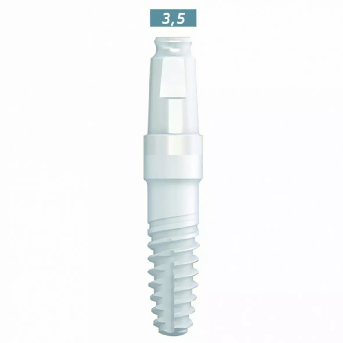 whiteSKY zirconium - цирконевый имплантат стоматологический (однокомпонентный), SKY3516C,  3.5 мм, L 16 мм