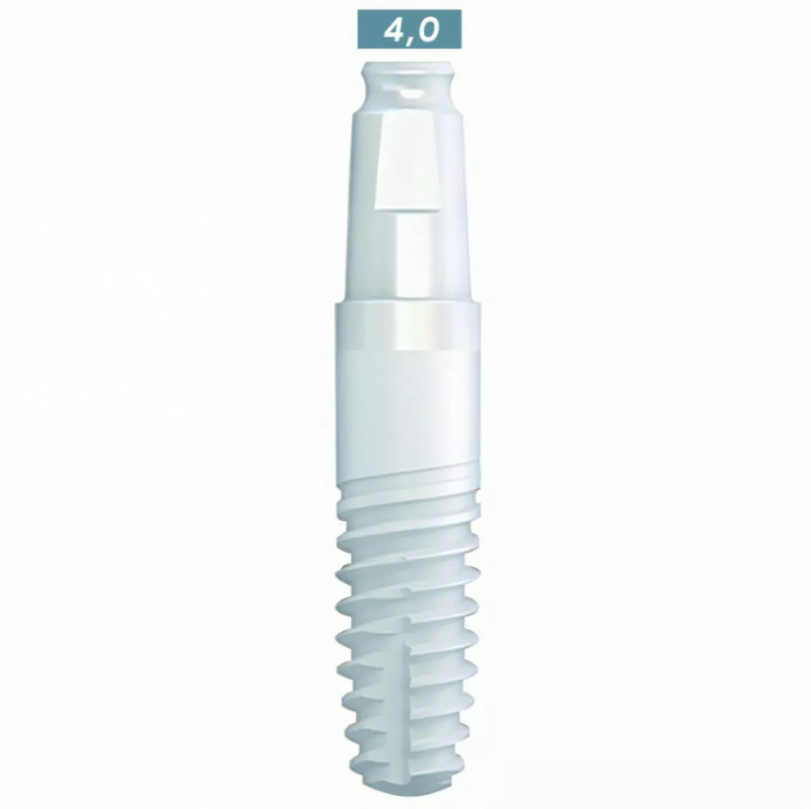 whiteSKY zirconium - цирконевый имплантат стоматологический (однокомпонентный), SKY4010C,  4.0 мм, L 10 мм