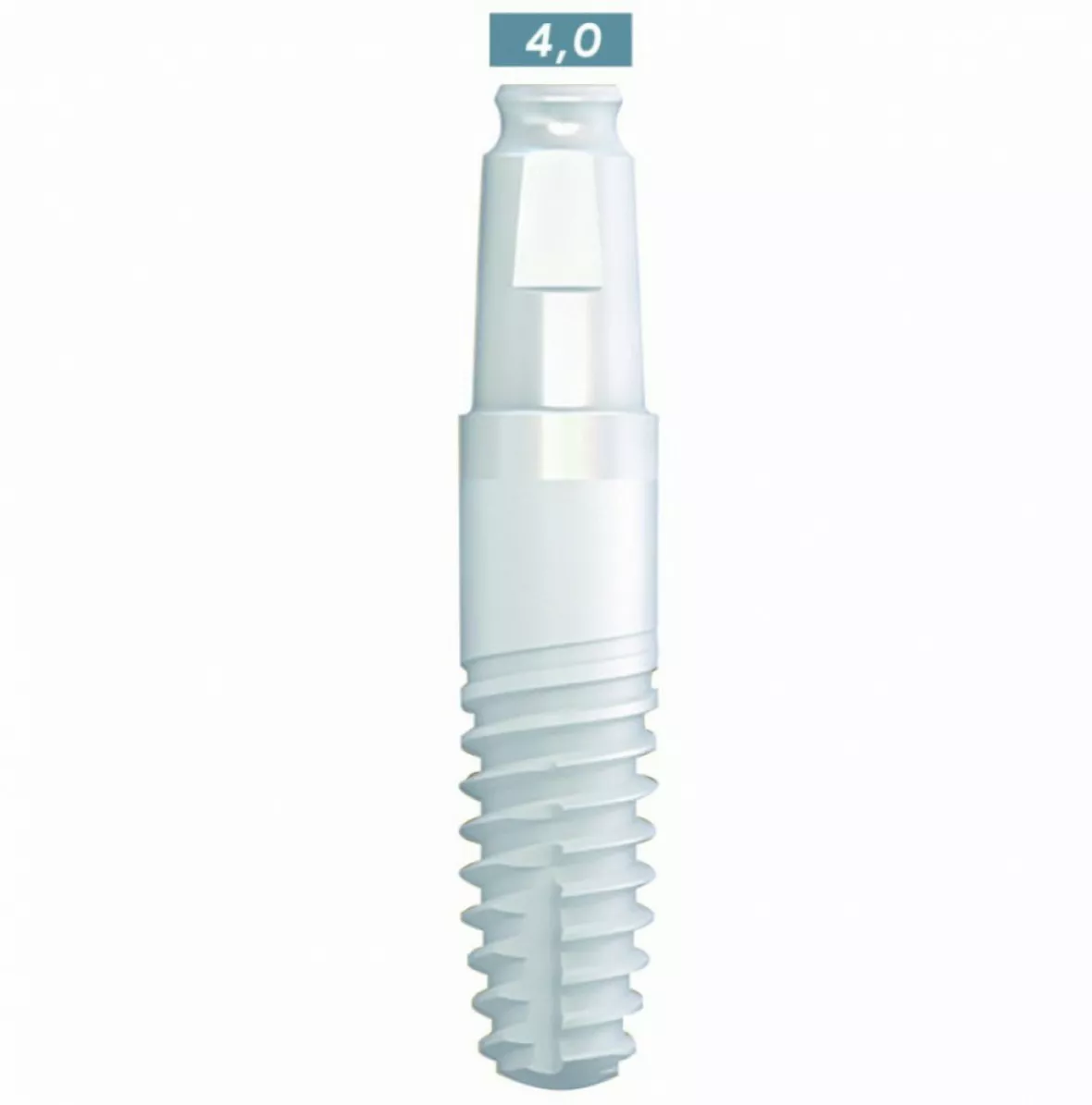 whiteSKY zirconium - цирконевый имплантат стоматологический (однокомпонентный), SKY4012C,  4.0 мм, L 12 мм