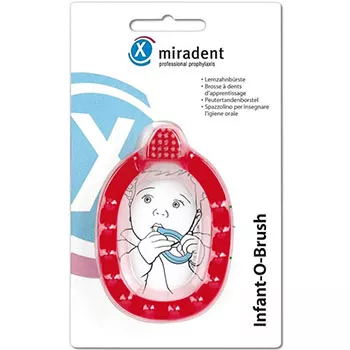 Зубная щетка для детей до 2 лет INFANT-O-BRUSH  ( docdont ), цвет - красный