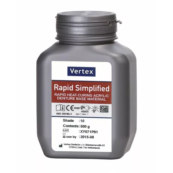 Вертекс Рапид / Rapid Simplified Пластмасса, 500г. Vertex (4 AVRSP0400500)