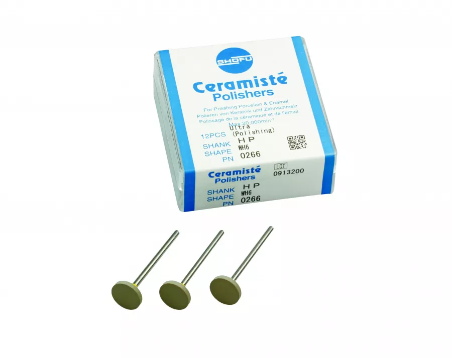 Керамайст / Ceramiste - Силиконовый полир для обработки керамики и эмали 1шт. Shofu (HP Ultra WH6 0266)