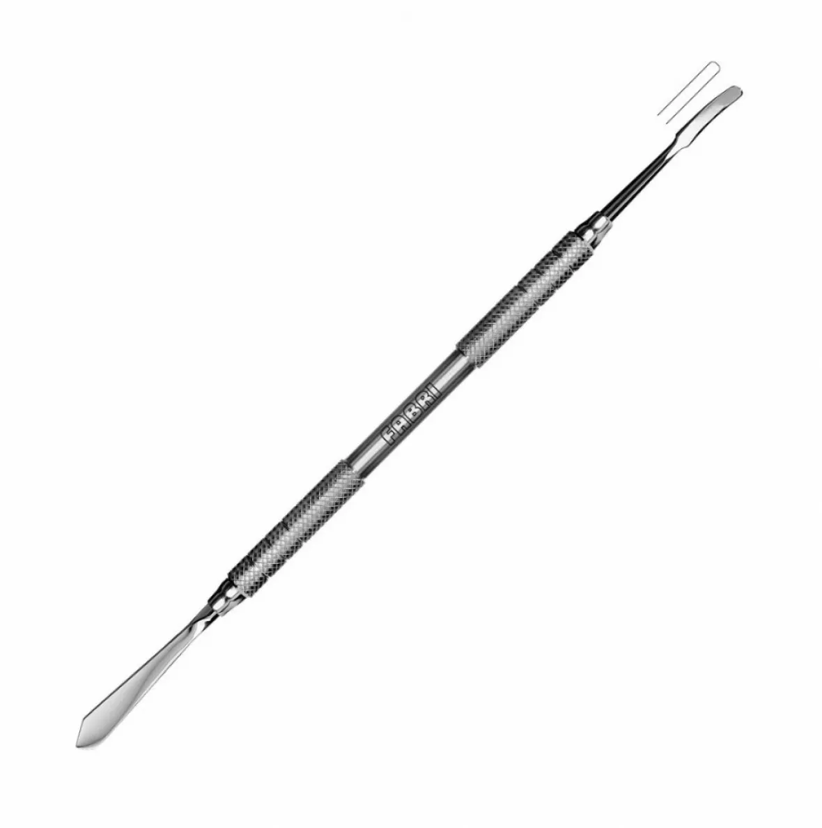 1805-Моделировочный инструмент широкий для металлокерамики и воска, лопатка вогнутая, ручка 6 мм