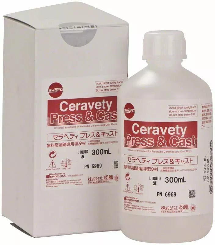 Церавети / Ceravety - Жидкость для паковочной массы, 300мл, Shofu