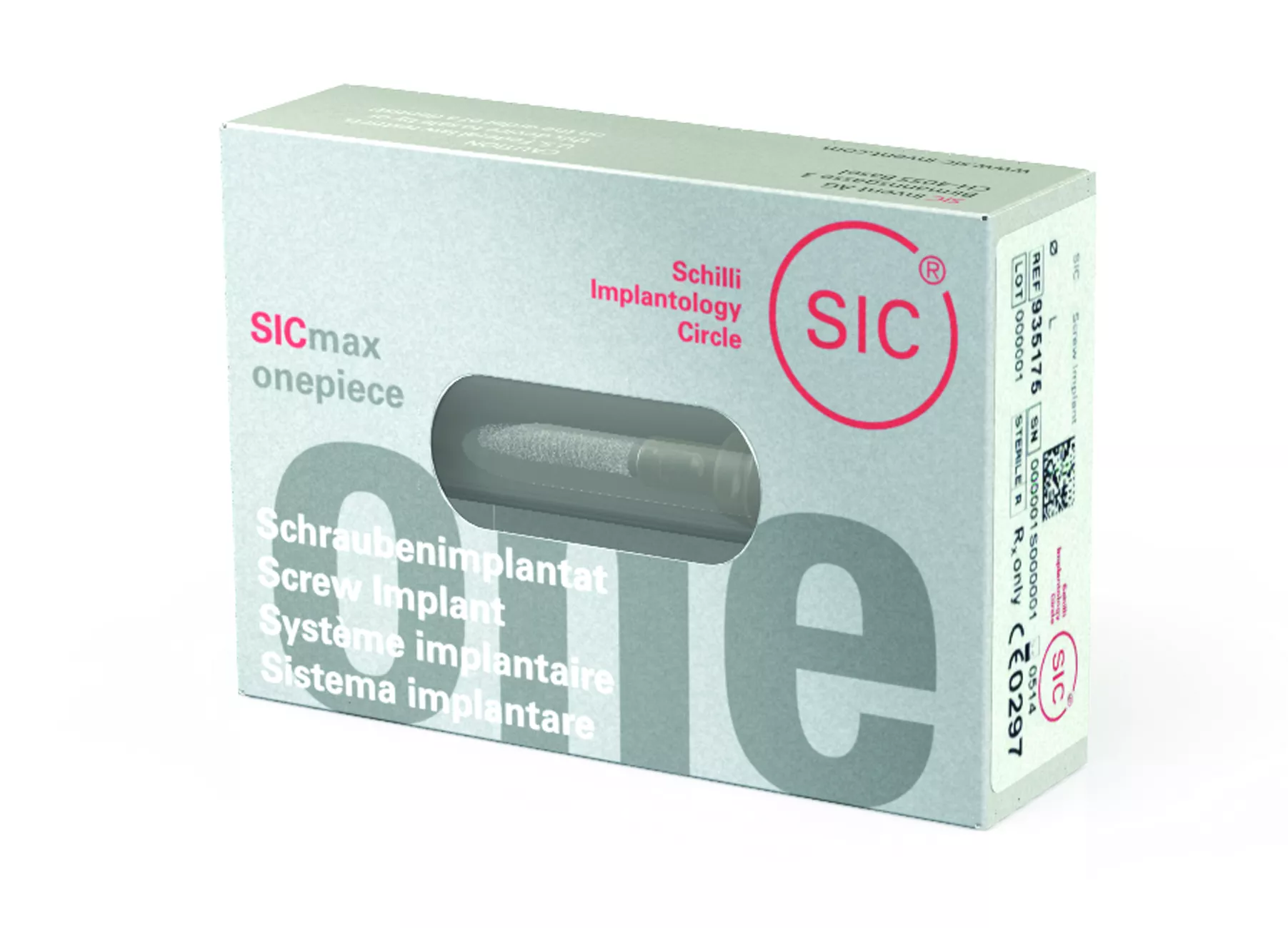 Цельный имплантат SICmax onepiece  ( 2.8 мм / 9.5 мм)