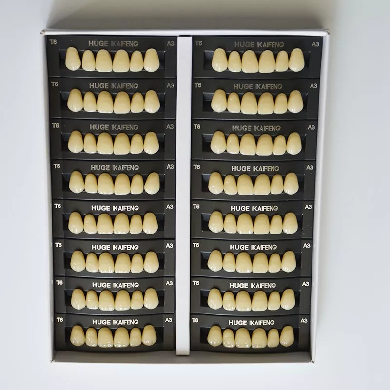 Зубы акриловые 3х слойные Kaifeng (гарнитур 28 зубов) HUGE DENTAL (S5C2)