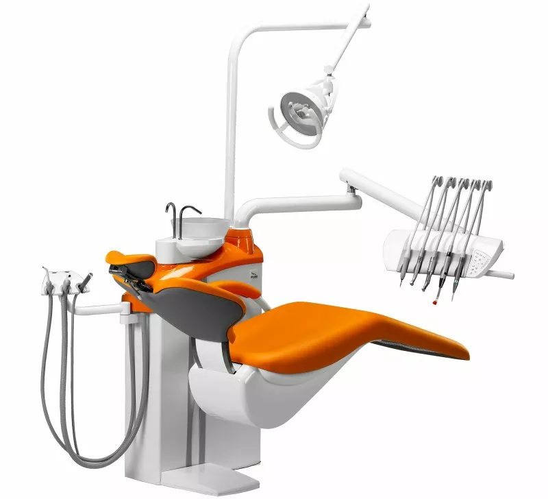 Diplomat Adept DA170 Special Edition - стоматологическая установка с верхней подачей инструментов, с креслом DM20