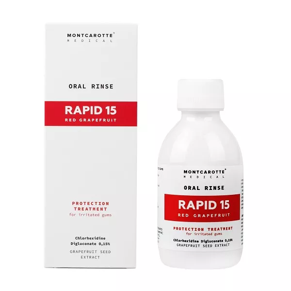 Ополаскиватель Oral rinse rapid 15, Красный Грейпфрут, 200 мл