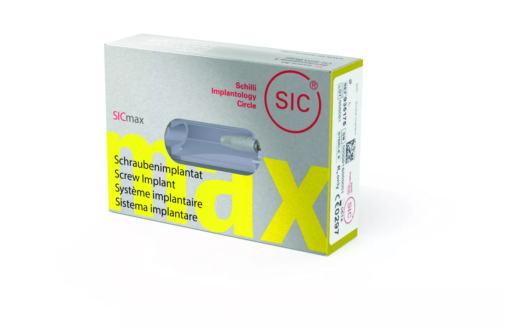Имплантат SICmax ( 4.7 мм / 11.5 мм) в комплекте с заглушкой