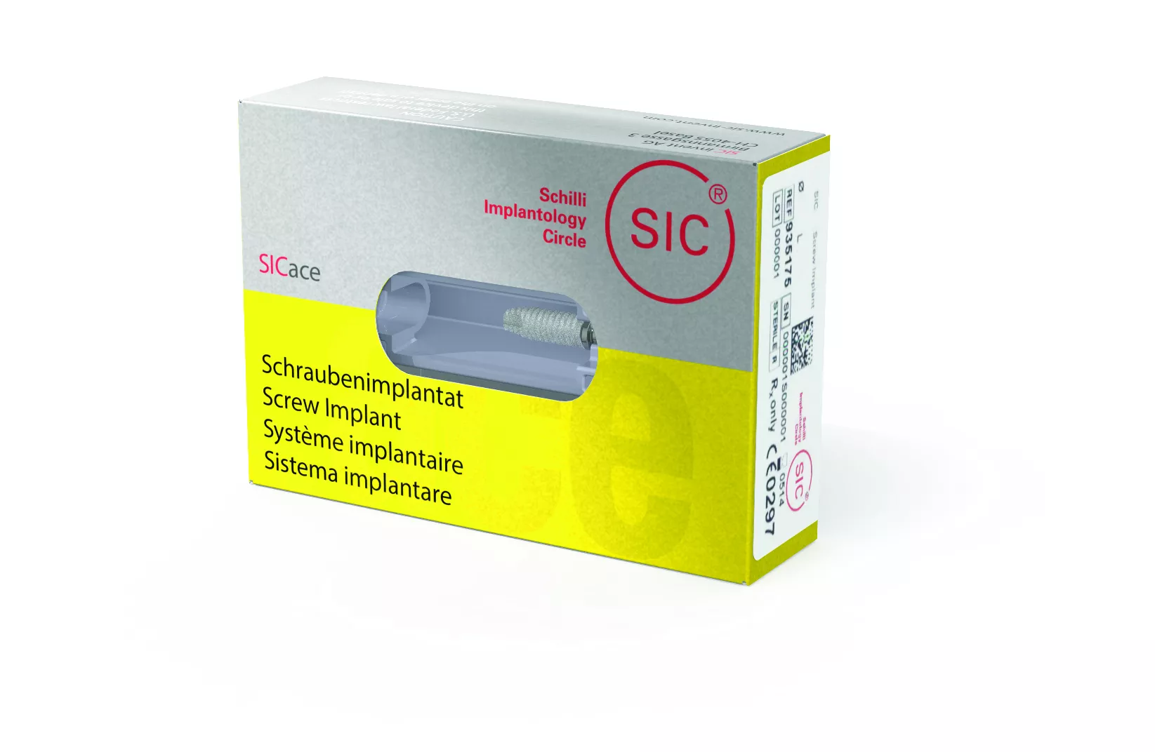 Имплантат SICace  ( 4.5 мм / 11.5 мм)  в комплекте с заглушкой