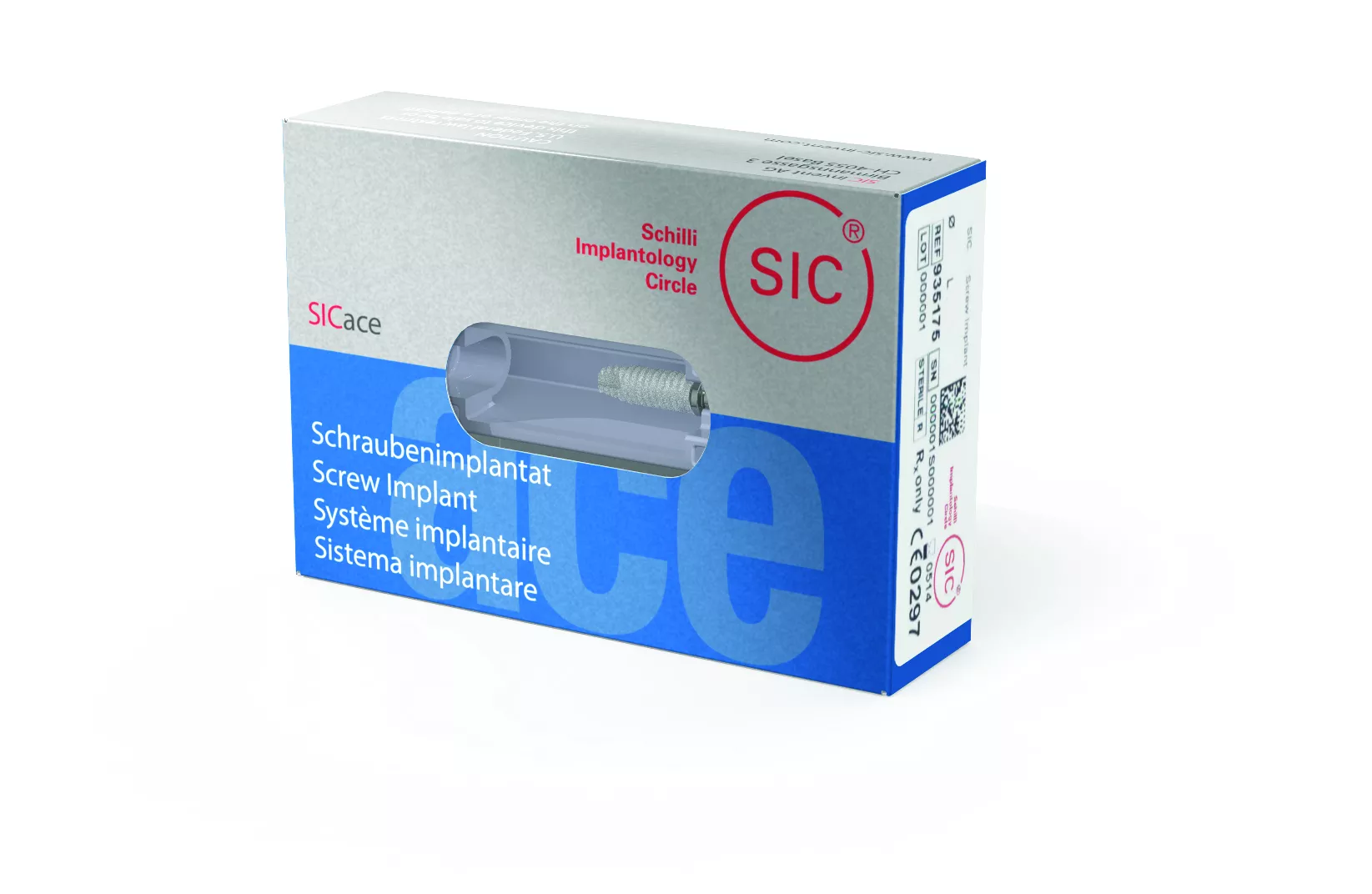 Имплантат SICace  ( 3.4 мм / 11.5 мм) в комплекте с заглушкой