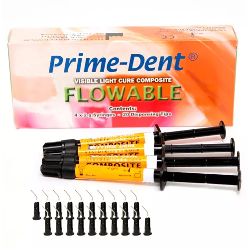 Cветоотверждаемый композит Prime-Dent Flow, А3, 4 х 2 г.