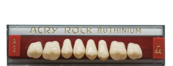 Зубы акриловые Acry Rock жевательные верхние (планка 8 зубов) (A3 D-36S)
