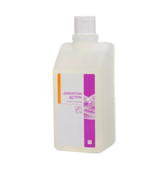 Диасептик-40 (гель) кожный антисептик, 1л (12шт в тр.к)