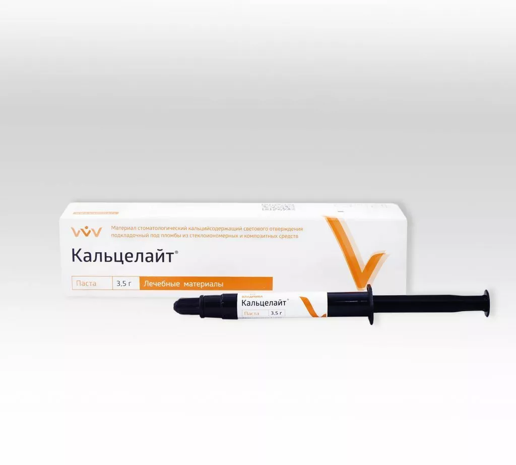 КАЛЬЦЕЛАЙТ подкладочные материал светового отверждения, 3,5 г.