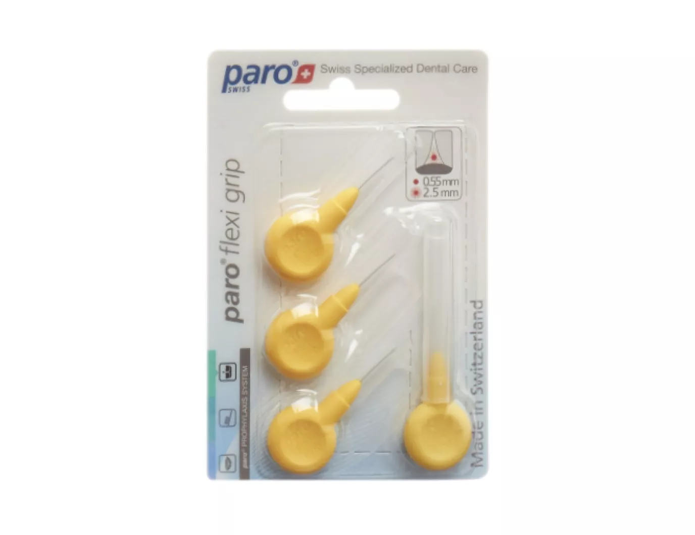 PARO FLEXI GRIP межзубные ёршики 2,5 мм., жёлтые