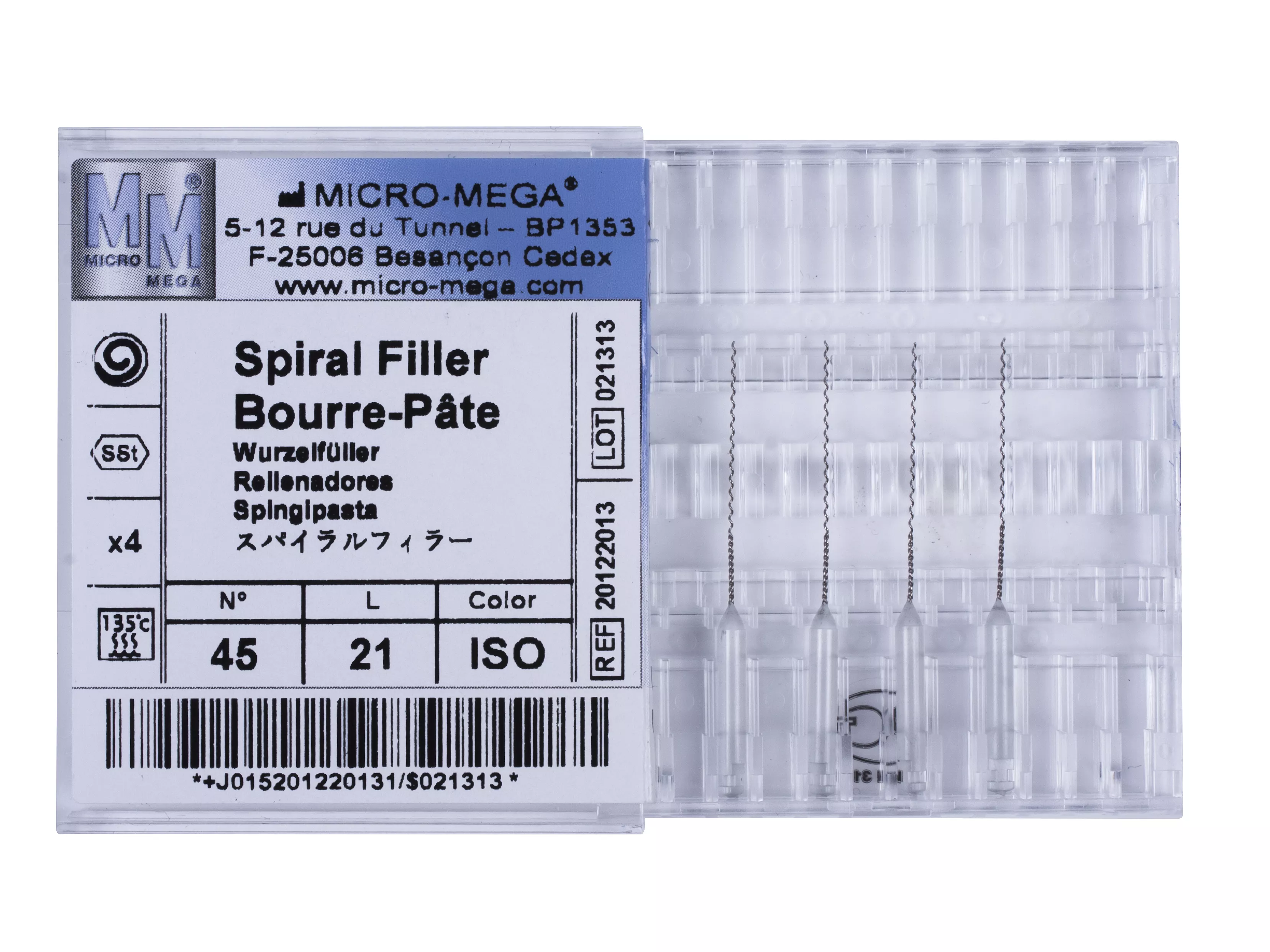 Spiralfillers n45 L:21 mm ISO col - инструменты эндодонтические