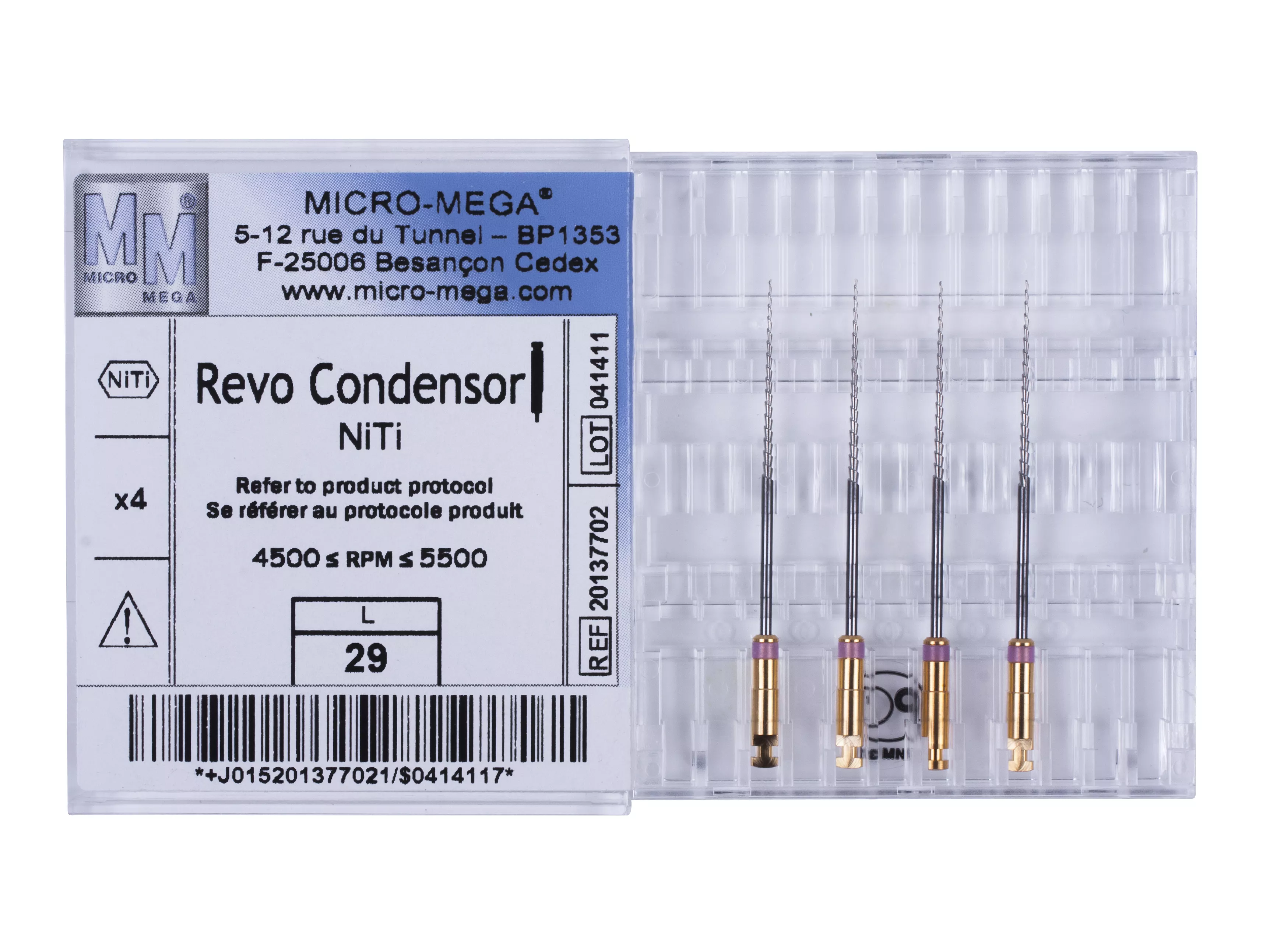 Инструменты эндодонтические Revo Condensor n30 L29 4%