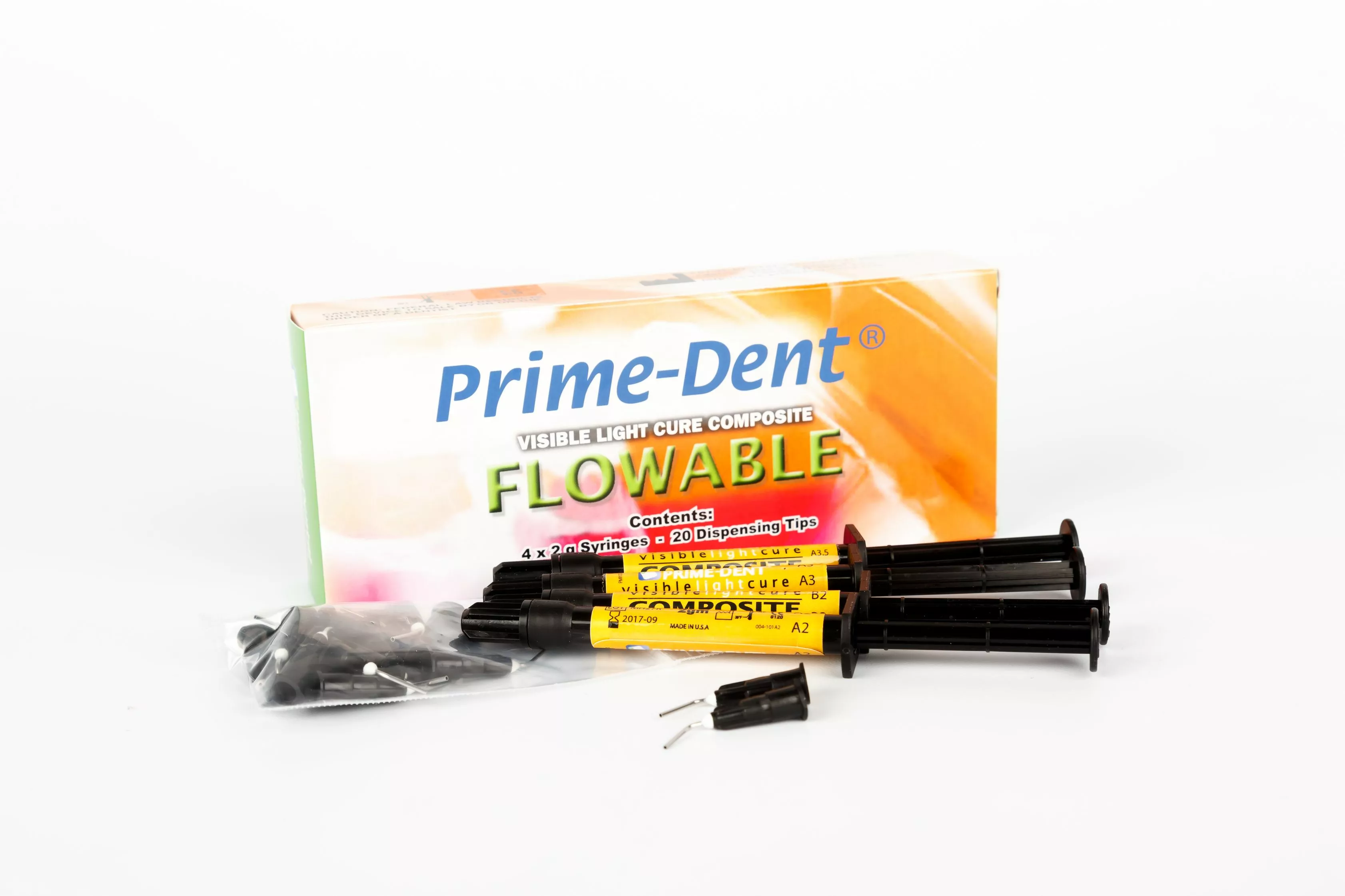 Композитный материал Prime-Dent flow A3 (4 шпр. х 2 г)