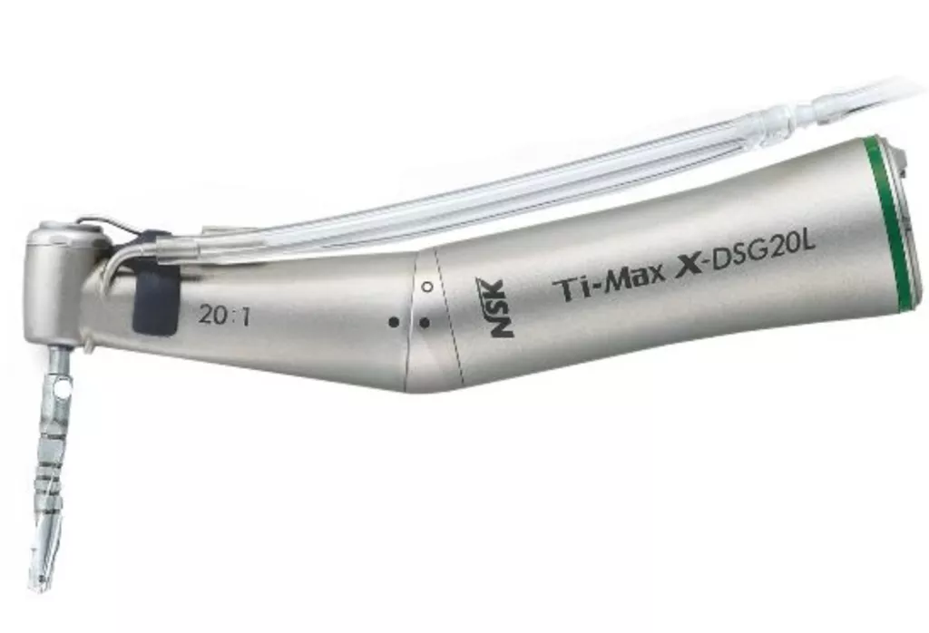 Ti-Max X-DSG20Lh - разборный хирургический наконечник с оптикой с шестигранной системой зажима бора, 20:1. NSK